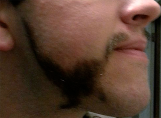 Illustration for article titled This man shaved two dinosaurs into his beard. That is all.